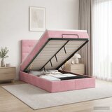  Podesivi krevet s madracem Ružičasta 120 x 190 cm Baršun | shoptok.hr
