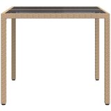  Stol za vrt Bež 90 x 90 x 75 cm poliratan | shoptok.hr