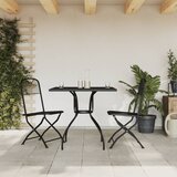  3-dijelni vrtni blagovaonski set antracit metalni mrežasti | shoptok.hr
