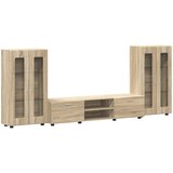  Set TV komoda FLORIN 3 pcs Sonoma hrast Konstruirano drvo | shoptok.hr