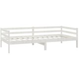  Dnevni ležaj s madracem 90 x 200 cm bijeli od masivne borovine | shoptok.hr