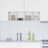 vidaXL Viseča omarica Riga Bela 30 x 29,5 x 100 cm Konstruiran les | Shoptok.si