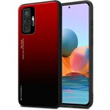 Cadorabo Ohišje je združljivo z Xiaomi RedMi NOTE 10 PRO in rdeča - črna - Dvobarvni zaščitni pokrov iz silikona TPU in hrbtna stran iz kaljenega stekla, (20860513) | Shoptok.si