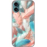  Torbica Silikonska Print za iPhone 16 Plus 6.7 Pastel Feathers | ePonuda.com