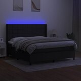  box spring s madracem LED crni 180x200 cm od tkanine | shoptok.hr