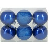božićne kuglice (plava, plastika, promjer: 8 cm, 6 kom.)  božićne kuglice (plava, plastika, promjer: 8 cm, 6 kom.) Slike