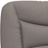  Posteljni okvir z LED brez vzmetnice Taupe 90x190cm Tkanina | Shoptok.si