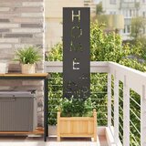 vidaXL Privatnost u vrtu Crna 32 x 140 cm Hladno valjana čelična | shoptok.hr