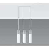  Sollux SL.0649 - Luster na sajli BORGIO 3xGU10/40W/230V beton/metal bela | Eponuda.com
