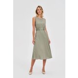 Marisse Olive Dress With Belt | ePonuda.com