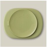Interbaby silikonski tanjur s poklopcem Olive Green | shoptok.hr