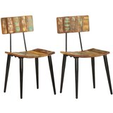 Maison Chic Jedilni stoli - Vzorci stoli 2 kosa iz trdnega predelanega lesa A277, (22032762) | Shoptok.si