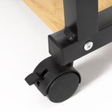  Mobilni stol 73-85 x 40 x 80 cm svijetlosmeđa, crna | shoptok.hr