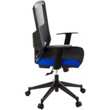 MID.YOU Vrtljiv Stol Lavita, Črna, Modra | Shoptok.si