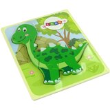  Wooden Isanosaurus Green Dinosaur Puzzle | Shoptok.si