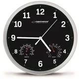 EHC016K Mechanical wall clock Round Black