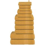  12-dijelni set ručnika zlatni 360 gsm 100 % pamuk Cijene