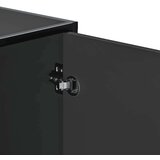 vidaXL Klop za čevlje črna 100x40x53,5 cm inženirski les in kovina | Shoptok.si