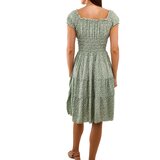 Gemre Green floral midi dress Sauro | shoptok.hr