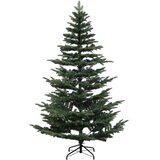  Umjetno božićno drvce s nogom 150 cm 150 LED lampica - Zelena 150 cm s LED svjetlima | shoptok.hr