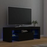 TV ormarić s LED svjetlima crni 120 x 35 x 40 cm | Eponuda.ba