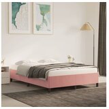  Posteljni okvir roza 140x190 cm žamet | Shoptok.si