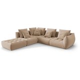 Micadoni Bež kutna garnitura od bouclé tkanine (s lijevim kutom) Bloom – Home | shoptok.hr