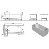 Kolpa San KADA AKRILNA 170X70 TAMIA – KOLPA SAN | Eponuda.com