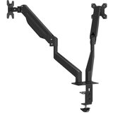 vidaXL Dvojna ruka za monitor za zaslon max. 27 " VESA 75/100 mm 20 kg | shoptok.hr