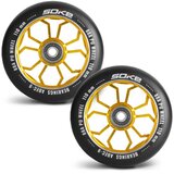 Janshop Set od 2 SOKE kotača za romobile 110 mm zlatni | shoptok.hr