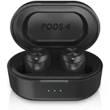 pods 4 - bežične slušalice 500 mah + 2x 70 mah IPX5 crna