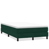 Box Spring krevet bez madracem tamno zeleni 120x220 cm baršun | Eponuda.com
