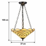 Endon 111884 - Luster na lancu Tiffany PEARL 3xE27/10W/230V prečnik 37 cm | Eponuda.com