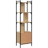  Regal za knjige s vratima boja hrasta 44,5x30x154,5 cm drveni | shoptok.hr