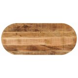 Stolna ploča 80x40x2,5 cm ovalna od masivnog grubog drva manga | shoptok.hr