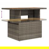 vidaXL 6-delni vrtni sofaset z blazinami siva poli ratan | Shoptok.si
