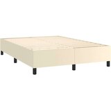  Box spring postelja z vzmetnico LED krem 140x200cm umetno usnje, (20898865) | Shoptok.si