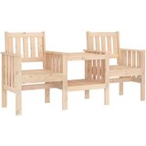  The Living Store Vrtna klop z mizo 2-sedežna trdna borovina - Vrtna Klop, (21443802) | Shoptok.si