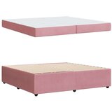 Posteljni okvir z vzmetnico z vzmetnico Roza 200 x 200 cm Žamet | Shoptok.si