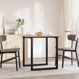  Blagovaonski stol O-oblika 90x90x75 cm od borovine i čelik | shoptok.hr