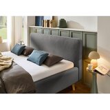 Meise Möbel Antracitno siva oblazinjena zakonska postelja brez letvenega dna 140x200 cm Mattis – | Shoptok.si