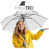 Malatec prozirni automatski kišobran, bijeli, 93 cm | shoptok.hr