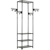  Stalak za odjeću čelik i netkana tkanina 55x28,5x175 cm crni | shoptok.hr