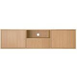 Hammel Furniture TV omarica v hrastovem dekorju v naravni barvi 161x42 cm Mistral – Cene