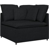  Modularna sofa s jastucima, tkanina, crna | shoptok.hr