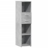  The Living Store Visoka omara betonsko siva 30x42,5x124 cm inženirski les - Visoka Omara, (21495934) | Shoptok.si
