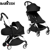 BABYZEN yoyo² otroški voziček 2v1 newborn pack 0+ black (white frame)