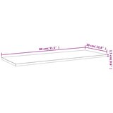 Police za knjige 4 kom crne 80 x 30 x 1,5 cm od iverice | Shoptok.si