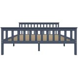  Okvir za krevet od masivne borovine sivi 160 x 200 cm | shoptok.hr