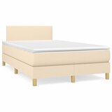  s oprugama i madracem krem 120 x 200 cm od tkanine | shoptok.hr
